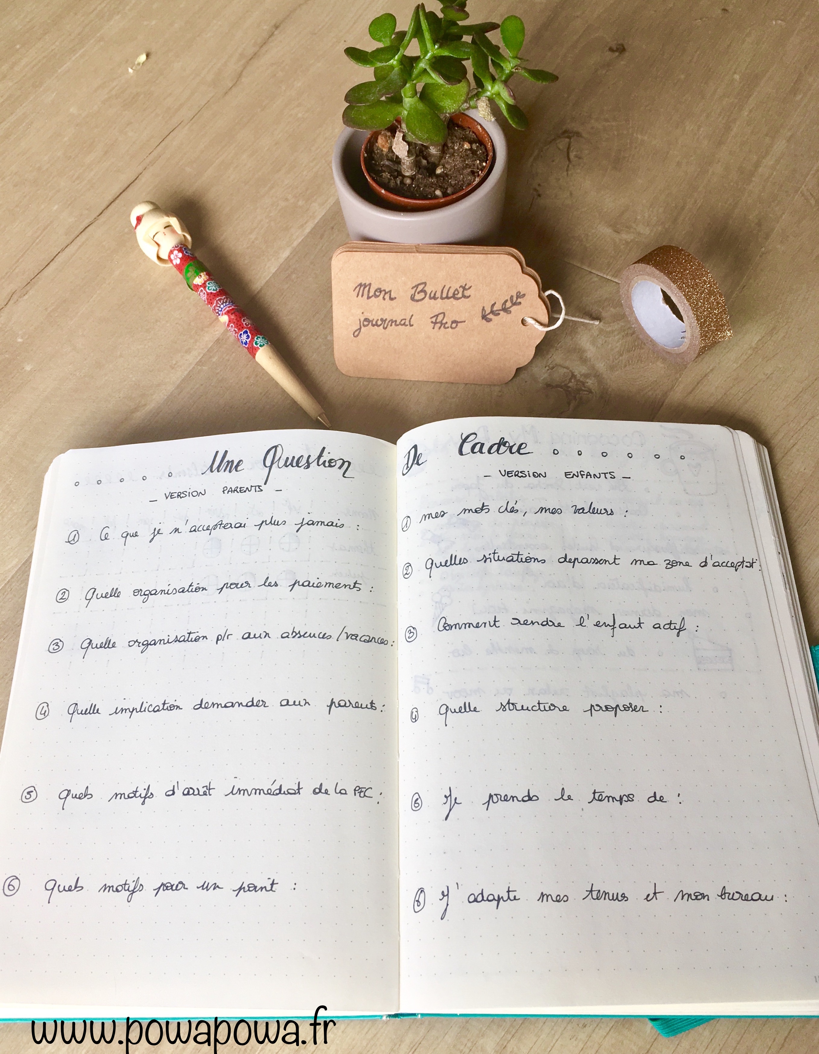 5 conseils pour commencer un bullet journal – The Minimal Plan